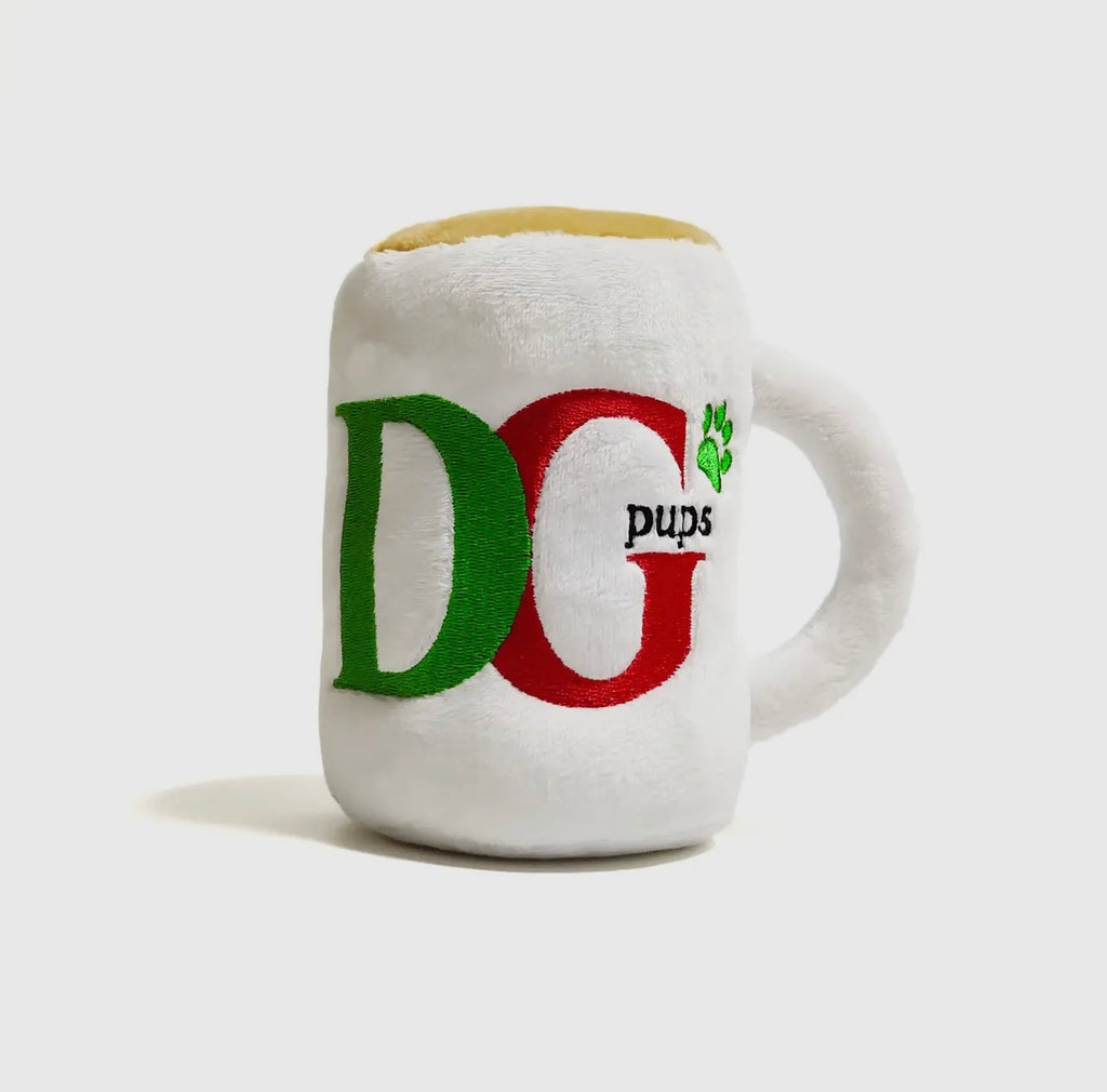 Dg Pups Mug Plush Dog Toy