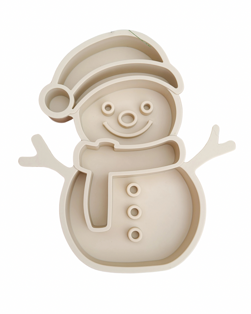 Premium Christmas Snowman Slow Feeder Cream