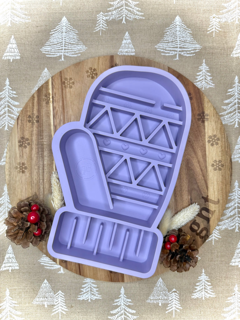 Premium Christmas Mitten Slow Feeder Lilac