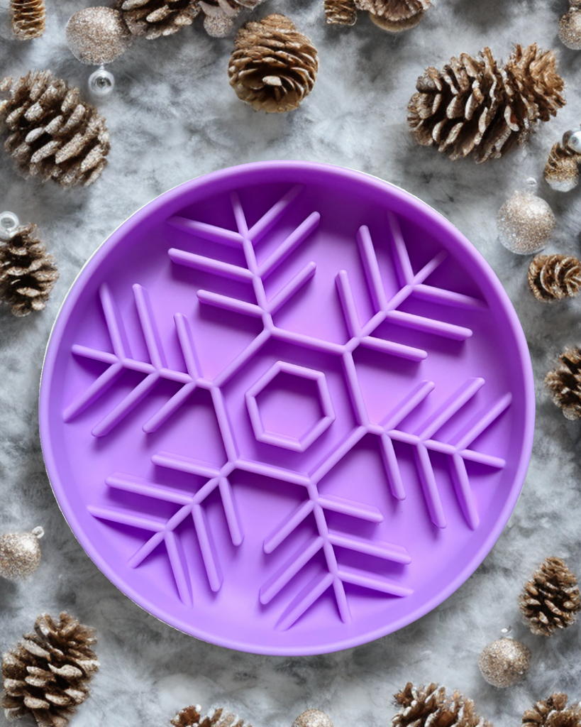 Premium Christmas Snowflake Slow Feeder Purple