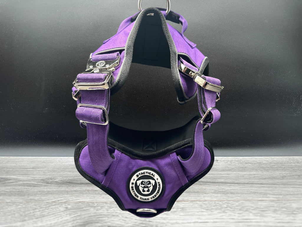 The Ultimate BTactical Harness - Purple | Durable Tracker Dog Harness