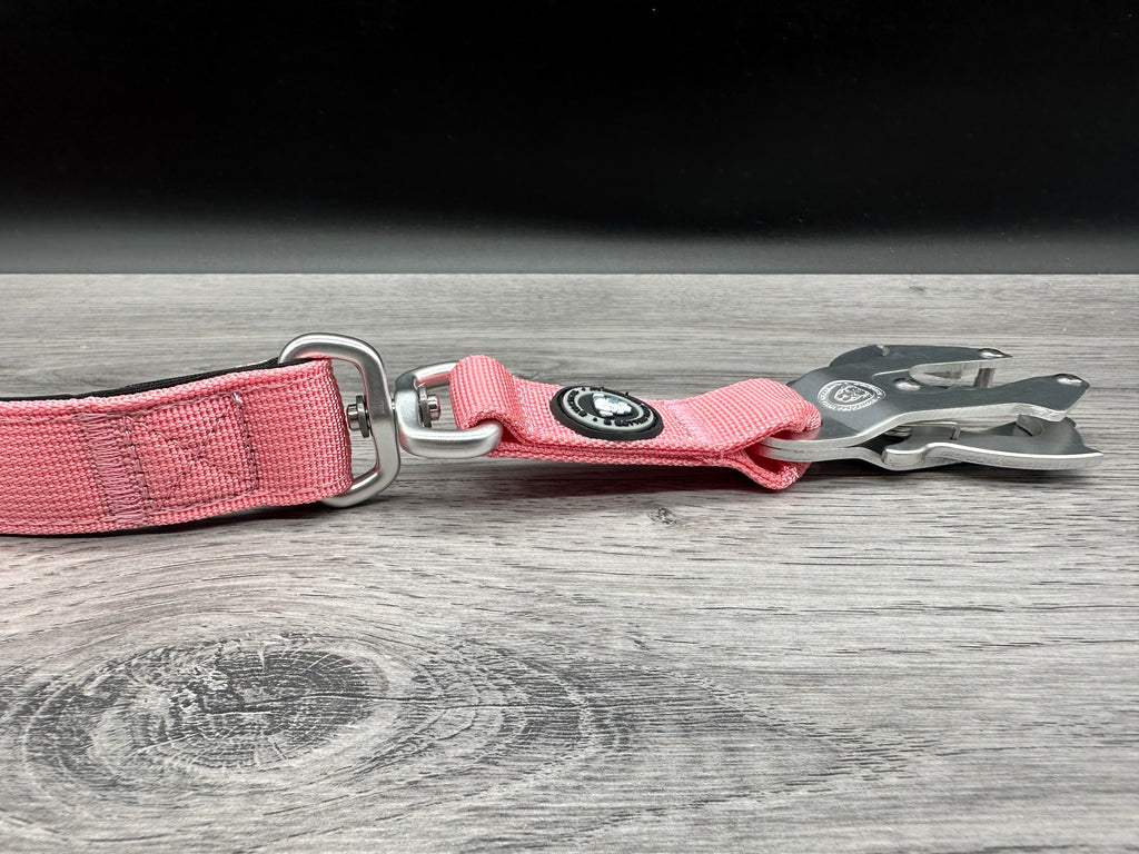 BTactical Lead - Pink | 90cm Extra Strong, Durable Frog Clip Dog Lead