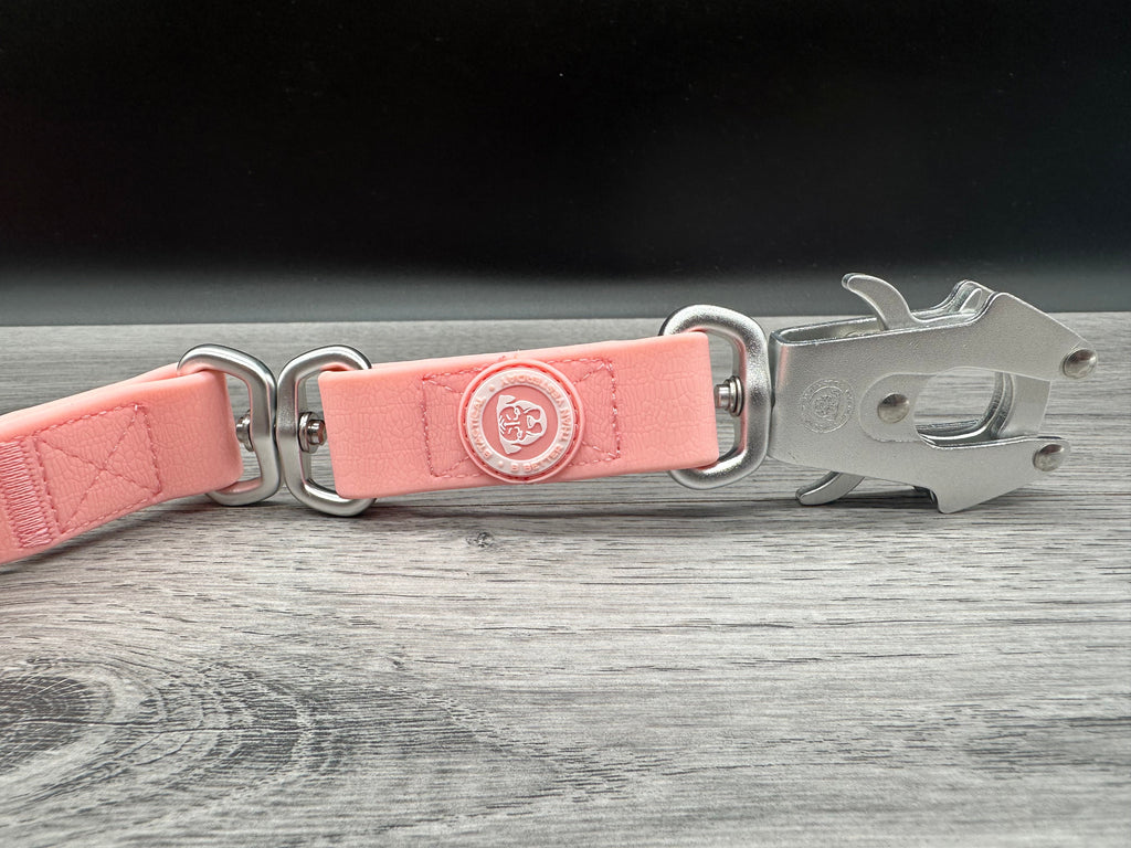 LIMITED EDITION Pastel BTactical Lead - Pink | 1.2m PVC Extra Strong, Durable Frog Clip Dog Lead