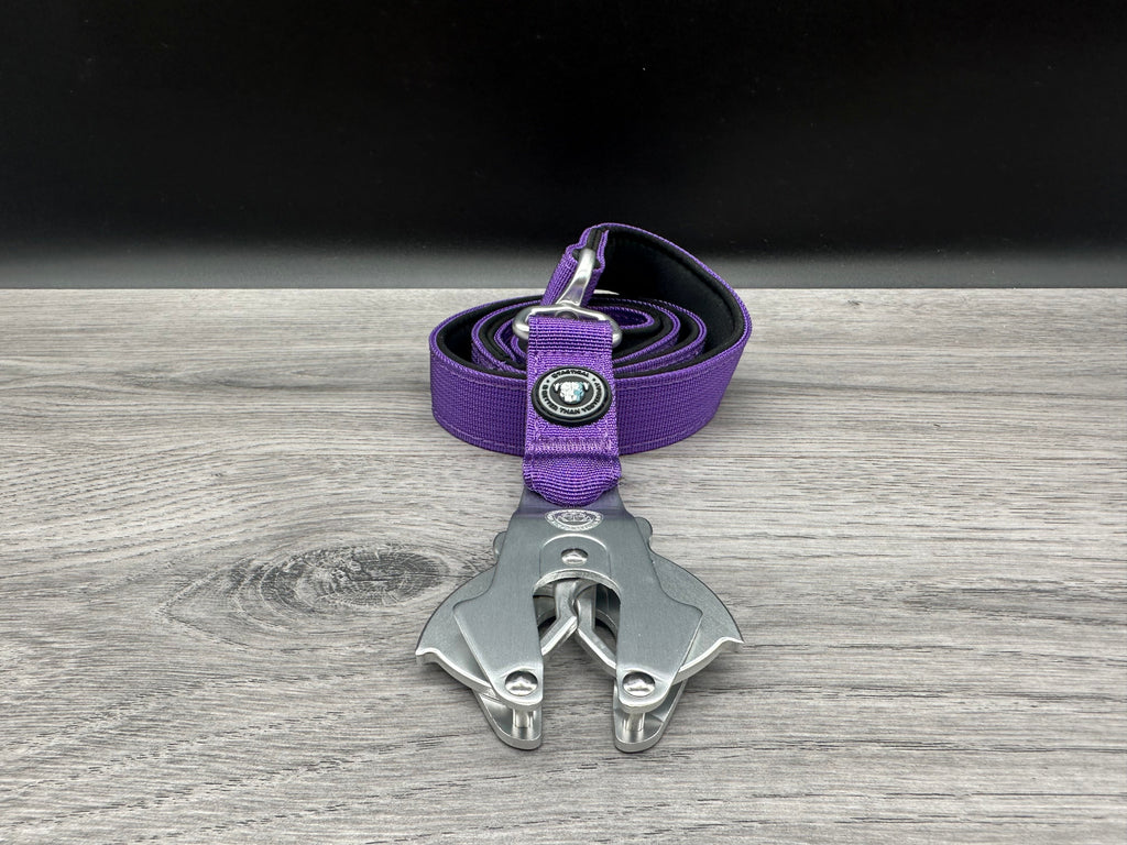 BTactical Lead - Purple | 90cm Extra Strong, Durable Frog Clip Dog Lead