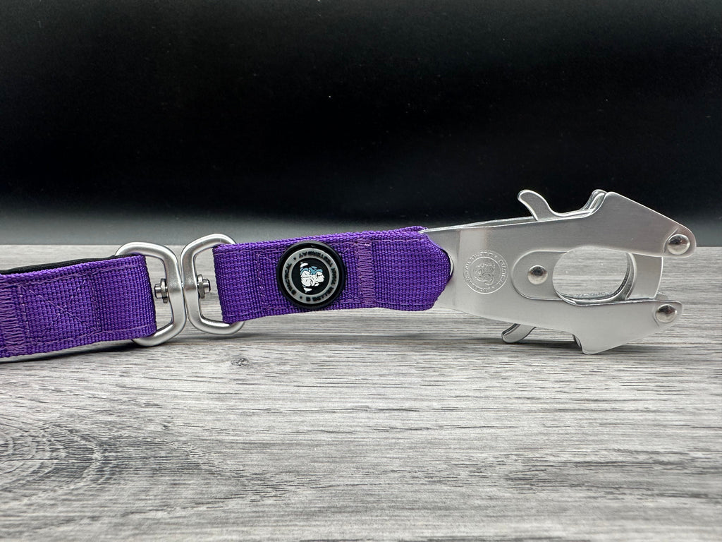 BTactical Lead - Purple | 90cm Extra Strong, Durable Frog Clip Dog Lead