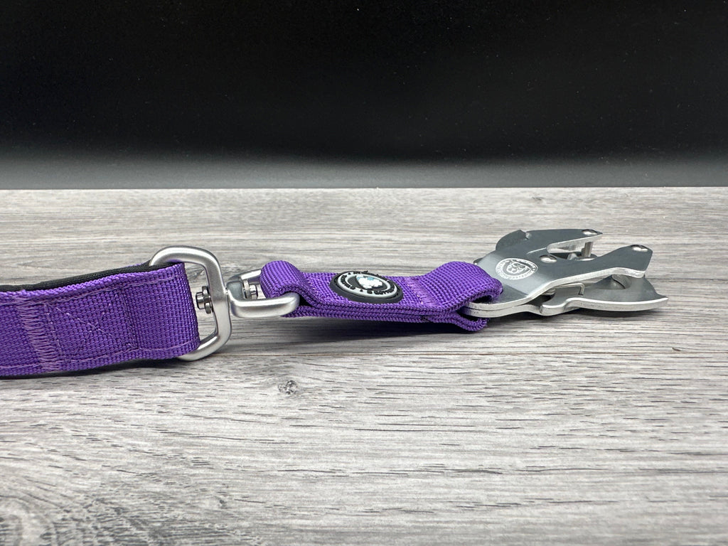 BTactical Lead - Purple | 90cm Extra Strong, Durable Frog Clip Dog Lead