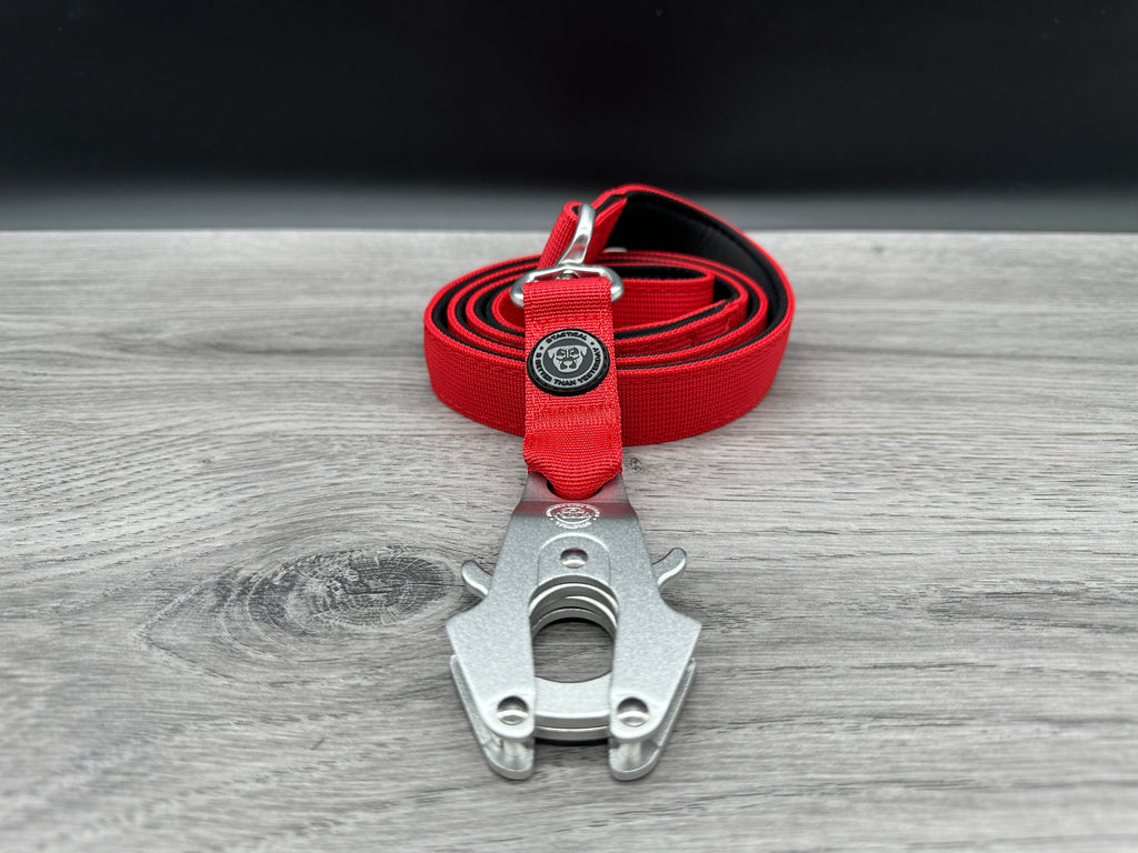 BTactical Lead - Red | 120cm Extra Strong, Durable Frog Clip Dog Lead