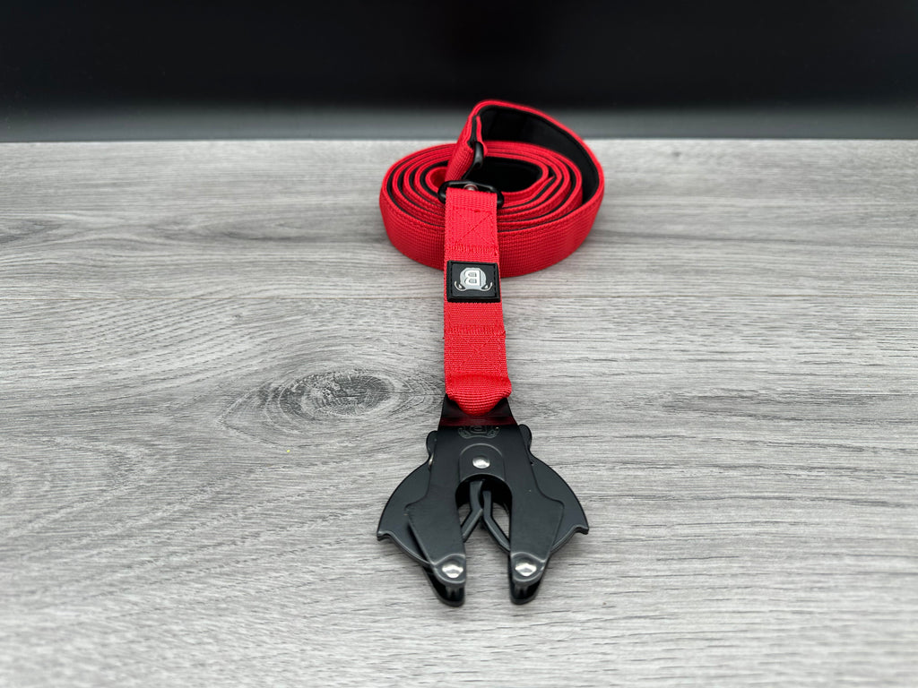 BTactical Lead - Red | 150cm Extra Strong, Durable Frog Clip Dog Lead