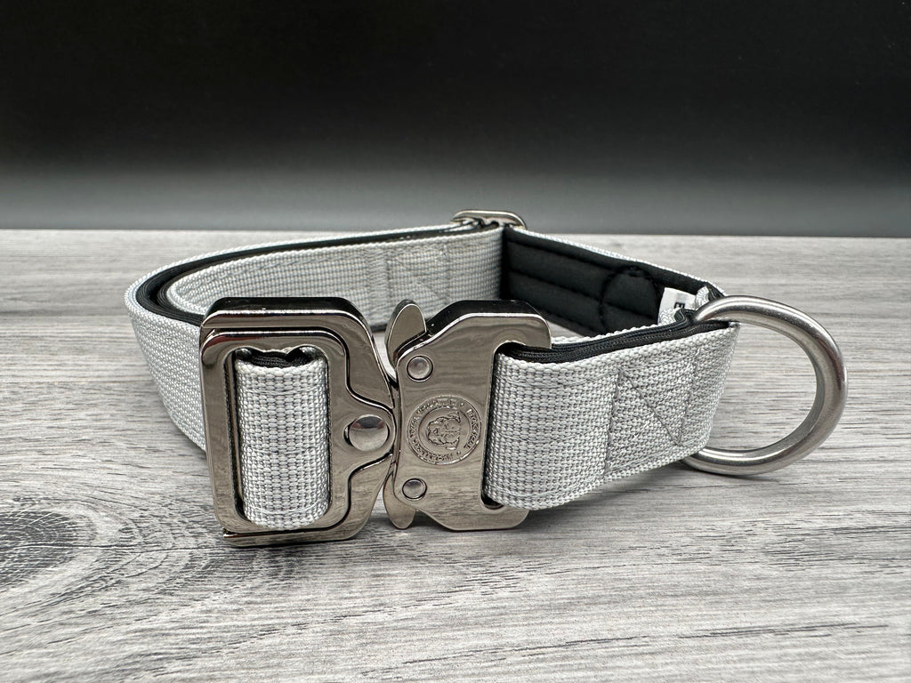 2.5cm BTactical Collar - Grey | Durable Dog Collar