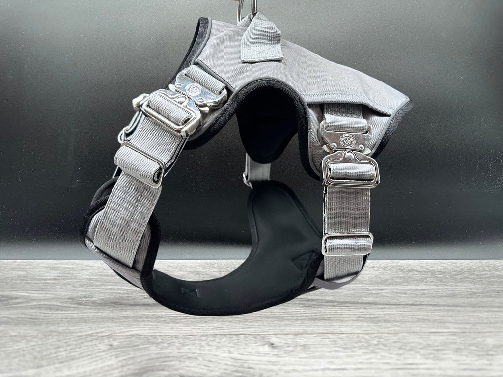 The Ultimate BTactical Harness - Grey | Durable Tracker Dog Harness