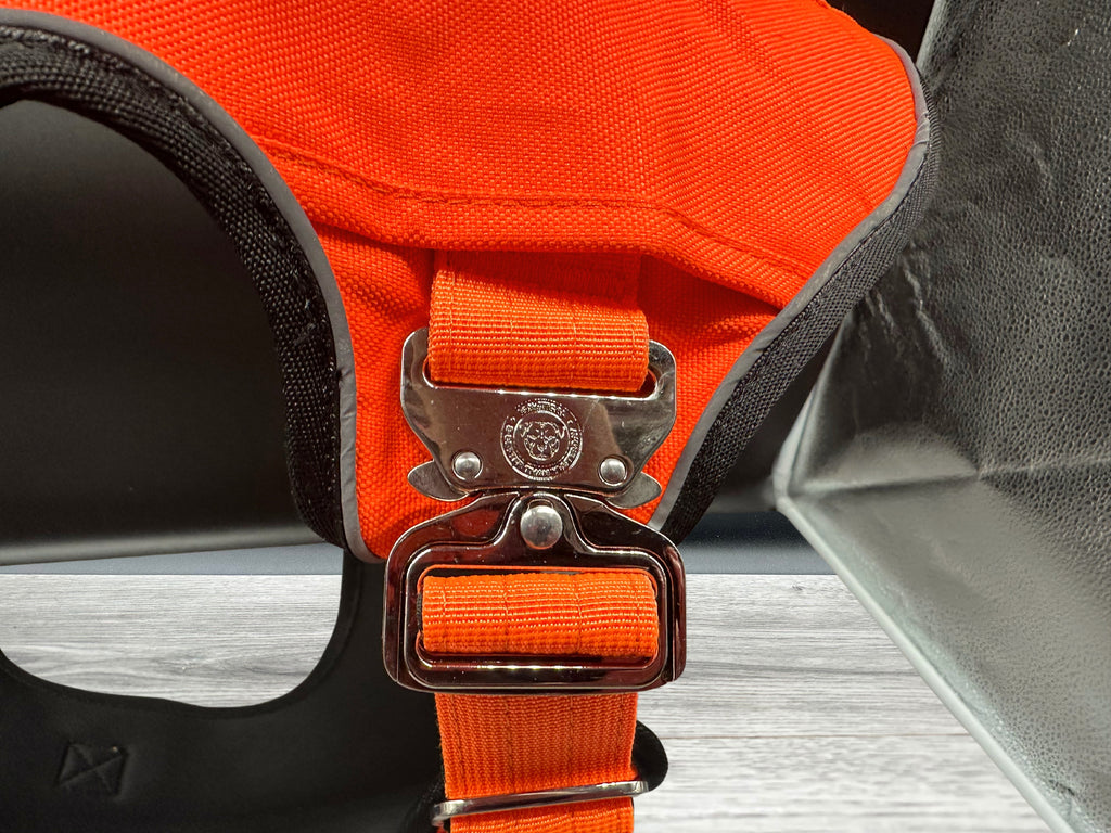 The Ultimate BTactical Harness - Orange | Durable Tracker Dog Harness