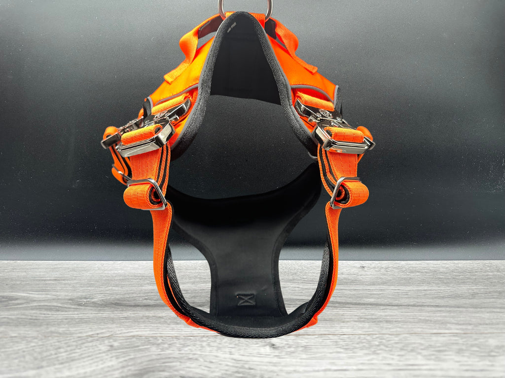 The Ultimate BTactical Harness - Orange | Durable Tracker Dog Harness