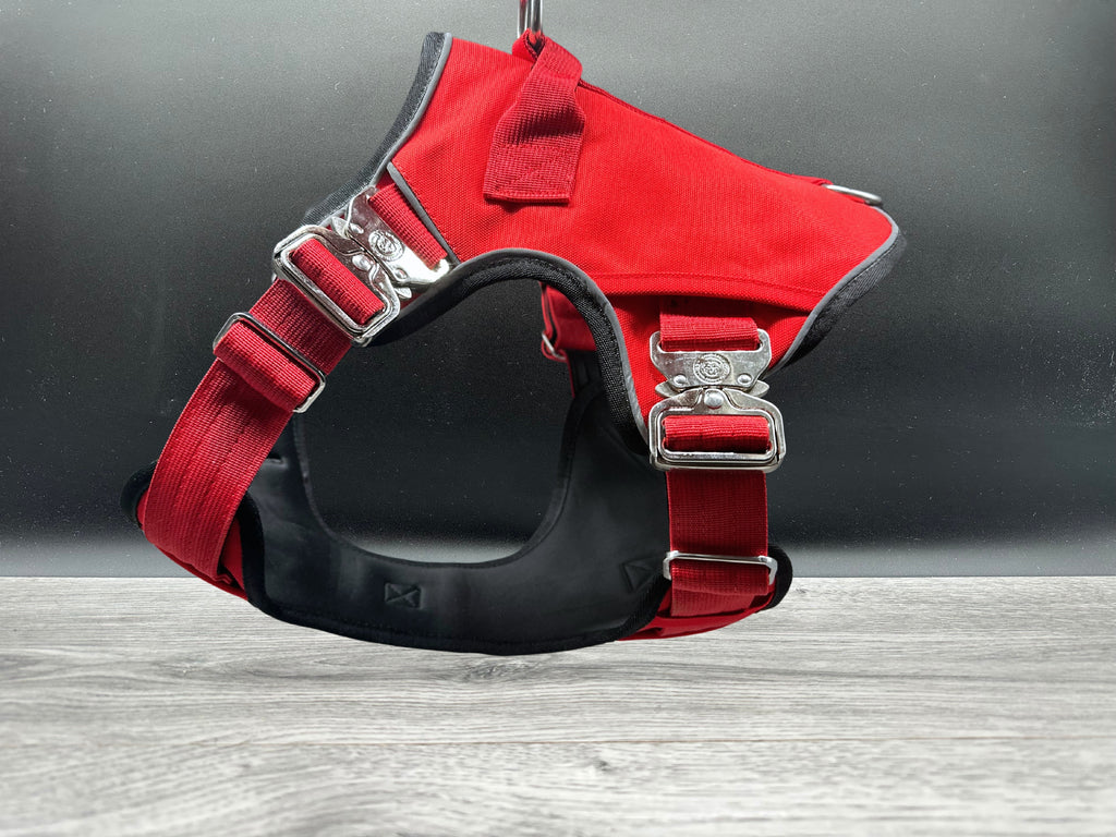 The Ultimate BTactical Harness - Red | Durable Tracker Dog Harness