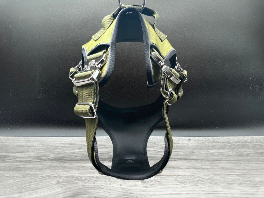 The Ultimate BTactical Harness - Khaki Green | Durable Tracker Dog Harness