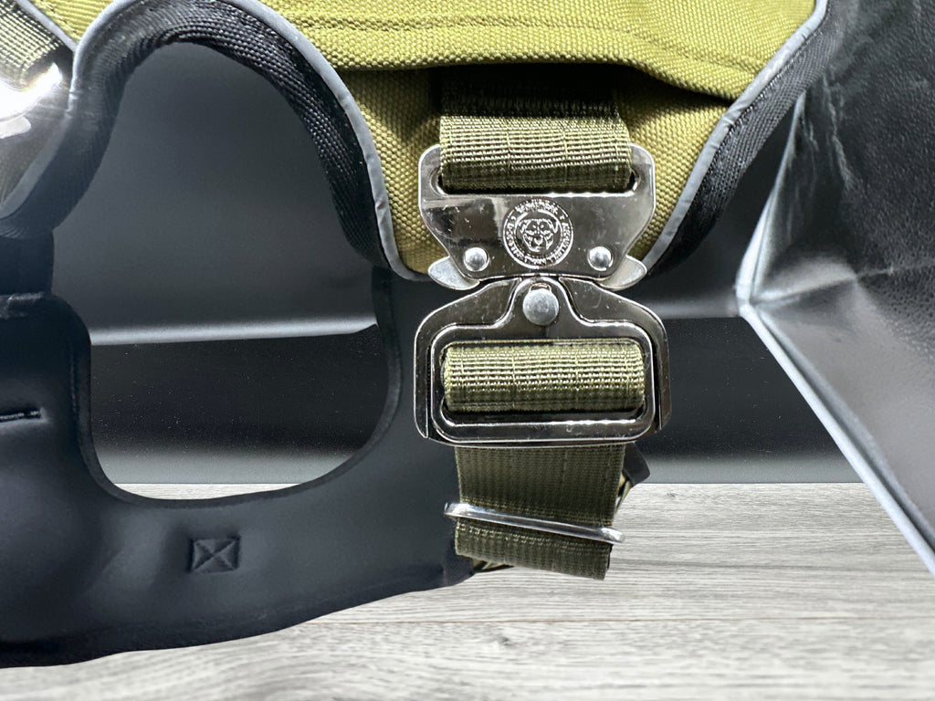 The Ultimate BTactical Harness - Khaki Green | Durable Tracker Dog Harness