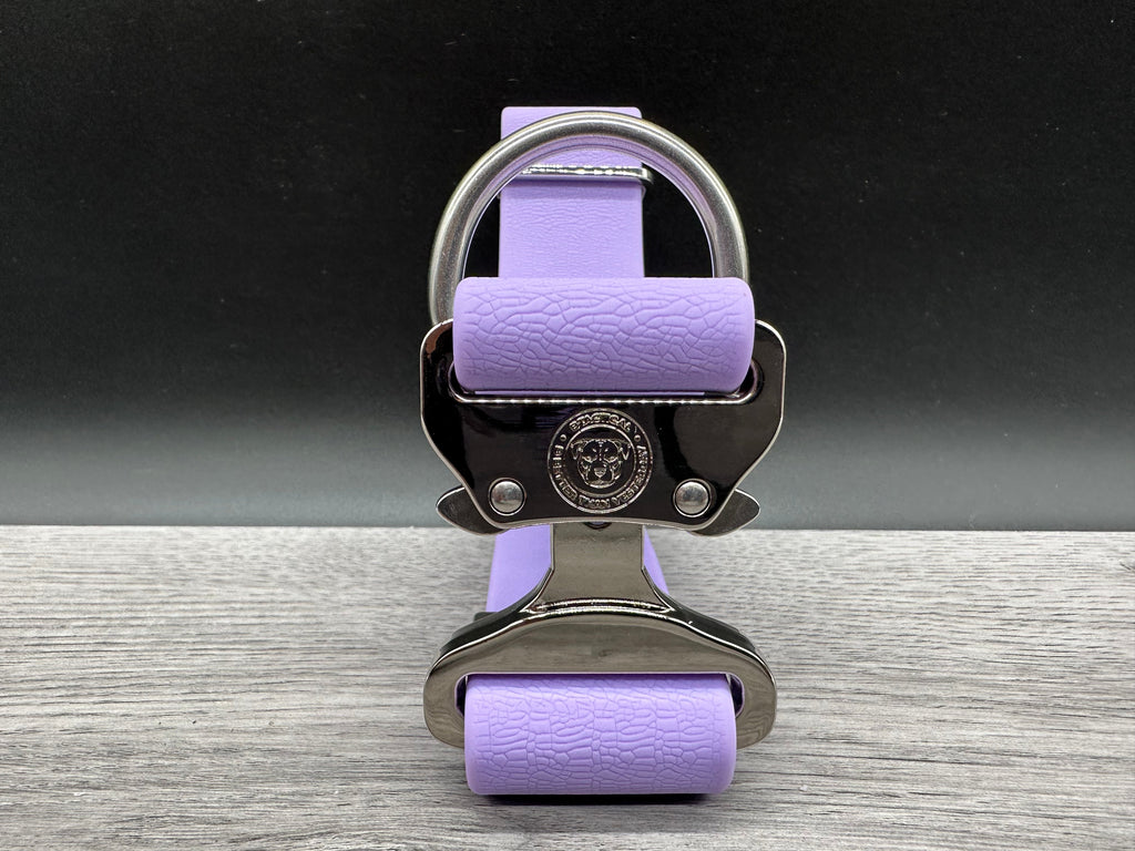 LIMITED EDITION 4cm Pastel BTactical Collar - Purple | PVC Durable Dog Collar