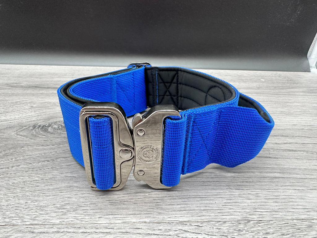 5cm BTactical Collar - Blue | Durable Dog Collar With Handle