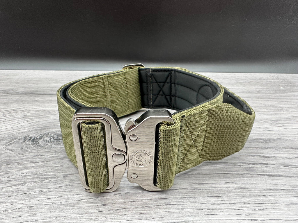 5cm BTactical Collar - Khaki Green | Durable Dog Collar With Handle