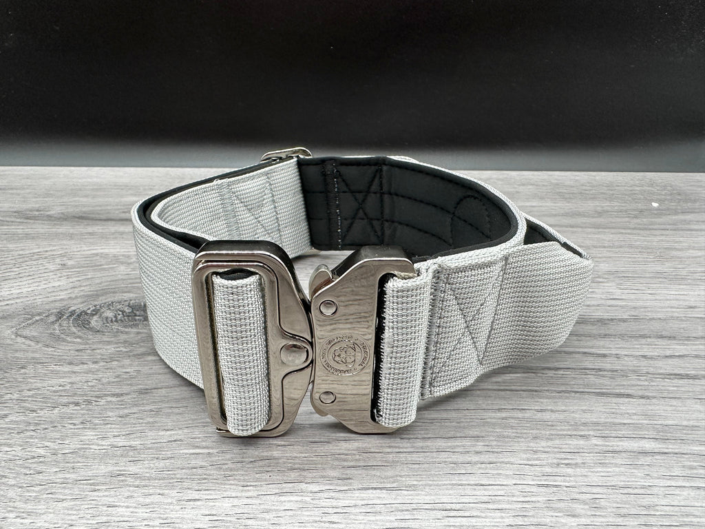 5cm BTactical Collar - Grey | Durable Dog Collar With Handle