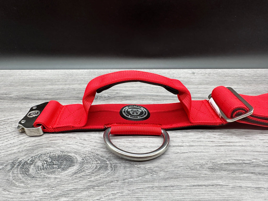 5cm BTactical Collar - Red | Durable Dog Collar With Handle