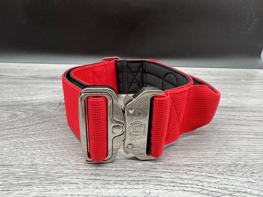 5cm BTactical Collar - Red | Durable Dog Collar With Handle